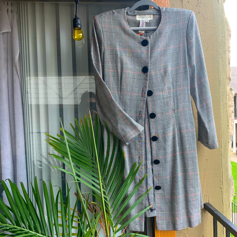 80/90s blazer coat or dress.